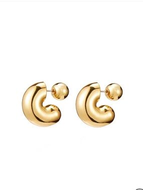 JENNY BIRD MEDIUM TOME HOOPS IN GOLD